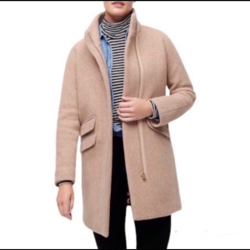 J. Crew Cocoon Italian Stadium-cloth Wool Sz. 24